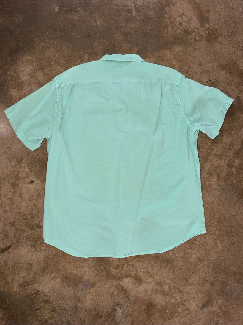 Merona Mint Green Short Sleeve Button Down Shirt Men XL NWOT - Picture 2 of 7